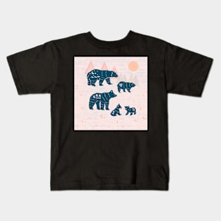 Bear family Kids T-Shirt